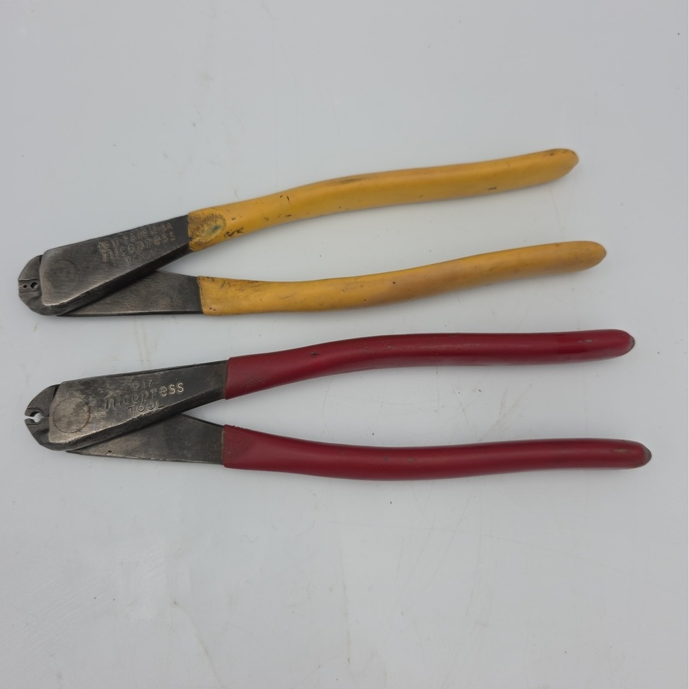 2 NICOPRESS CRIMP TOOLS D17,17-2,& 17-BA The National Telephone Supply Co. USA